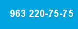 963 220-75-75 963 220-75-75
